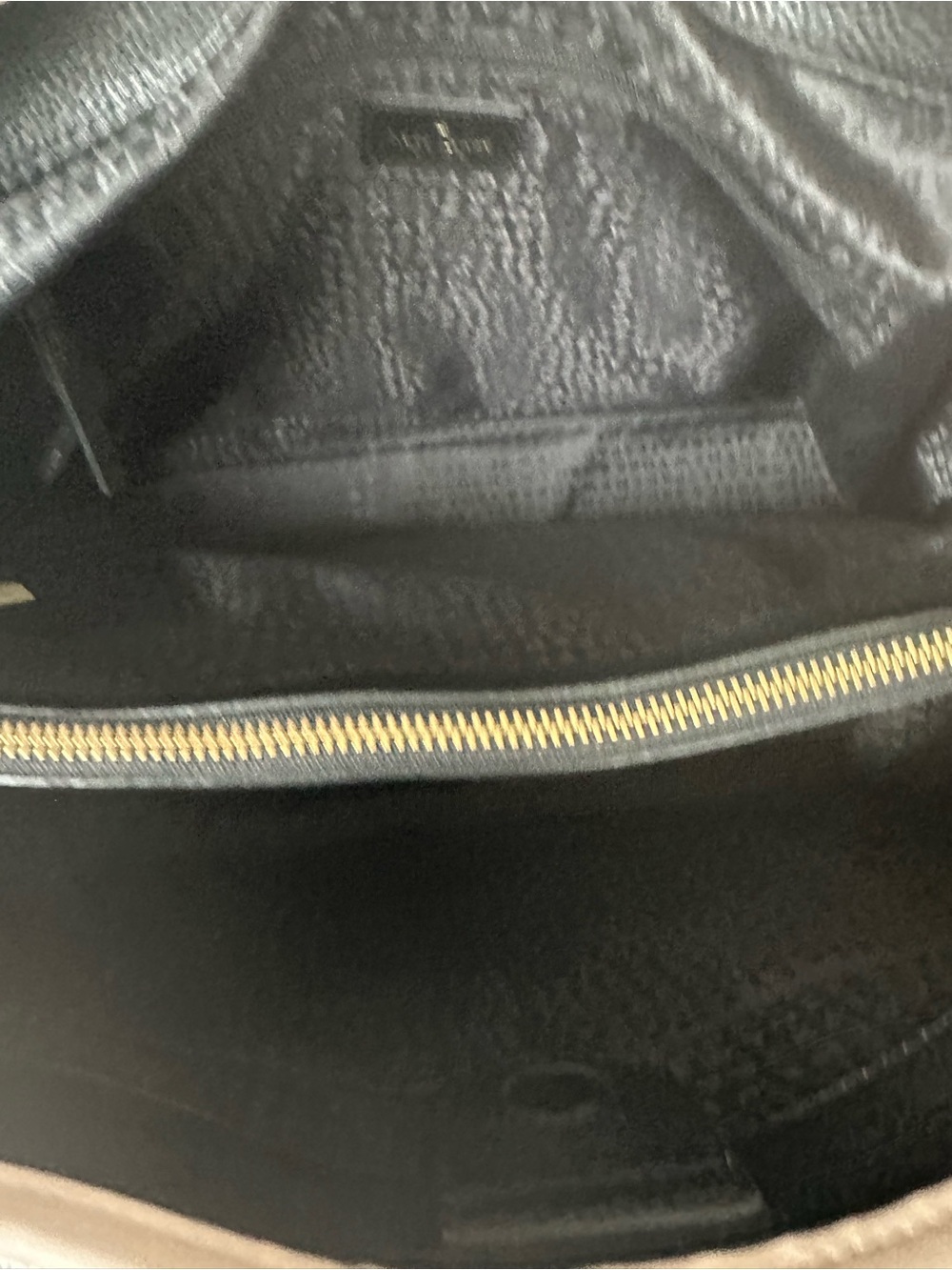 kate spade Leather Black Satchel tote with Pale Pink Trim beautiful - Picture 4 of 6
